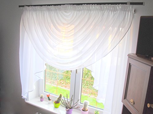 Fertiggardine aus Voile NEU Top Design SET Schöne Gardine HG-1 Modern (Fensterbreite 200 – 220 cm) - 2