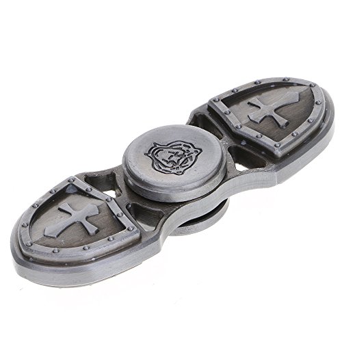 GGG Dual Caesar Crusader Fidget Hand Spinner Antique Ancient Style Metal Stress Reducer EDC Kids Adult Toy for Focusing ADHD Anxiety Autism Quitting Bad Habits and So On(Silver) GGG Dual Caesar Crusader Fidget Hand Spinner Antique Ancient Style Metal Stress Reducer EDC Kids Adult Toy for Focusing ADHD Anxiety Autism Quitting Bad Habits and So On(Silver)