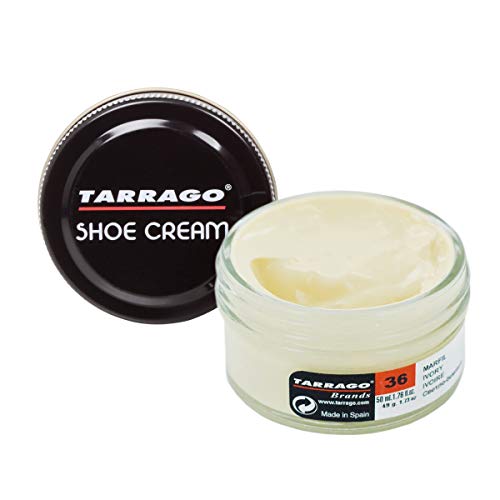 Tarrago Shoe Cream Jar 50 ml - Crema tinta para zapatos y bolsos, unisex, adulto, Marfil (Ivory 36), 50 ml