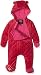 Juicy Couture Baby Girls 0-24m Logo VLR Juicy Script Quilted Snowsuit, Pink (Sangria), 0-3 Months (Manufacturer Size:0/3)