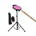 Produktbild LINGLING-Trommel 12 Zoll Dumm Drum Pad Set Drum Mat Elektronische Metronom Geschenk Junge Mädchen Mit Tasche (Farbe : Pink, größe : Drum+Bracket+Drum Bag)