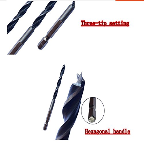 Mohoo 15 Pieces Set High Speed Steel Bohrer drill bit 3mm/4mm/5mm für Holz, Kunststoff und Aluminium Kupfer Stahl - 3