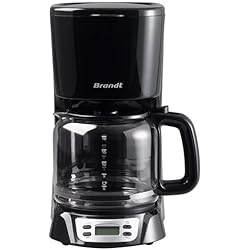 Brandt CAF1318E Cafetière à Filtre Noir 1000 W