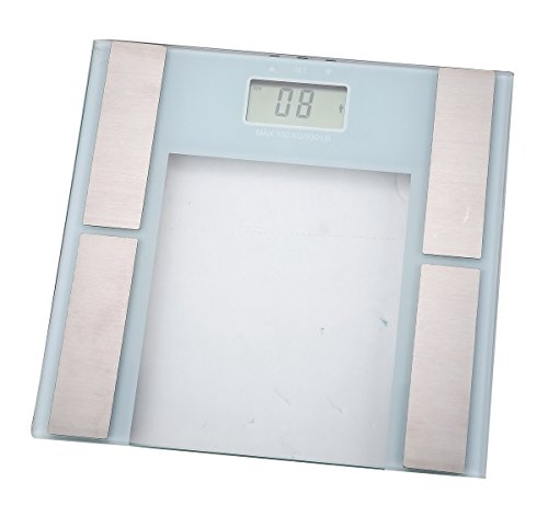 Personenwaage mit Körperfett-Anzeigefunktion (Analyse-Waage, Wasseranteil-Anzeige, Speicher für 10 Pers., bis 150 kg)