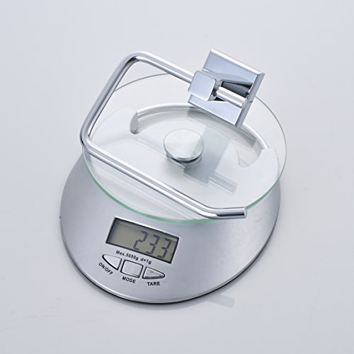 Aothpher Moderne Wandhalterung Toilettenpapierrollenhalter Badezimmer-Gewebe-Rack ，Verchromte，Edelstahl, Silber, Square Basis - 6