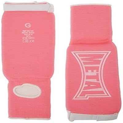 METAL BOXE Protège-Tibias/Pieds Rose Taille S