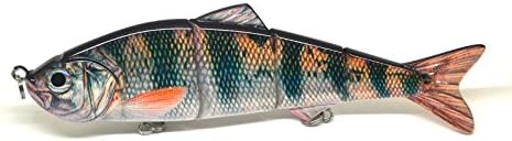 STRIPY EXTRA LARGE 8'' Swimbait Multi Jointed Fishing Lure photo realistic