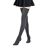Sehr weich und klassisch DRESHOW Damen Overknee Knee High Socks Kniestrümpfe Mädchen Warme Beinlinge Stricken Sport Socken Leggings Strümpfe Baumwollstrümpfe