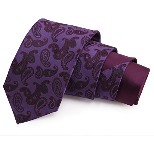 PelucheDual Shade Orange Colored Microfiber Necktie For Men