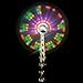 Glowing/Flashing Rainbow Windmill With 3 x AAA batries inside