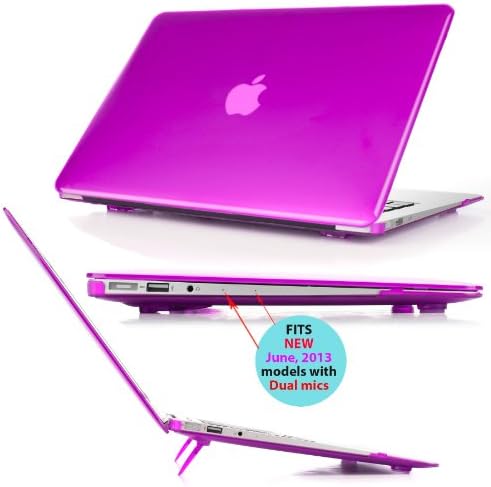 mCover Purple Matt Case/Shell/Cover for Macbbok Air 13 inch (Model A1466 & A1369) - (See and Product Promotions** in the middle of this page - a FREE transparent European keyboard skin**)