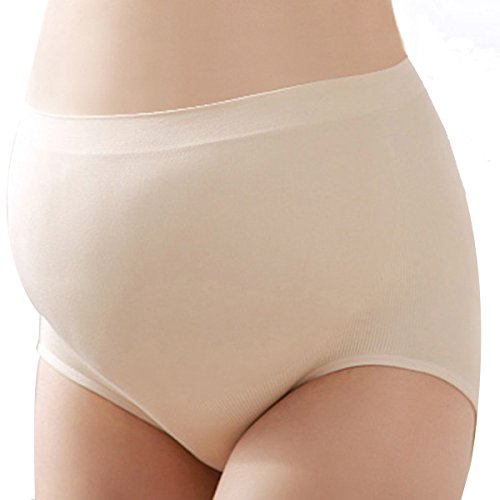 Keysui Women Spandex Maternity Knickers High Waist Underwear Nursing Briefs Skin