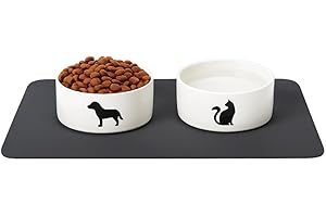PARENCE.- tappetino antiscivolo per cane e gatto - tappetino protettivo 30x40 cm per cibo e acqua - impermeabile, facile da pulire, ideale per pavimenti puliti e asciutti