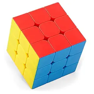 ToysBuddy Cubes 3x3 High Speed Sticker Less Magic Puzzle Cube Game Toy