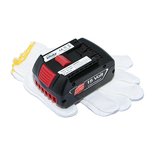 efluky 3000mAh 18V Power Tools Li-Ionen-Akku für Bosch BAT609 BAT609G BAT618 BAT619 BAT618G BAT619G - 4