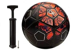 Kiraro CR7 Football Size - 5 with Air Pump (Black)