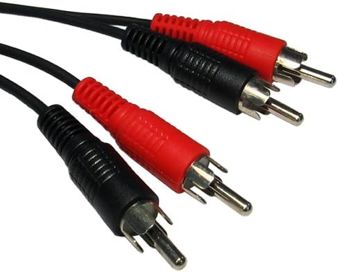 3m long Twin 2 x RCA Plug to Twin 2 x RCA Plug Phono Stereo Plugs Audio Cable Lead for Mixers, Amplifiers, Car Audio, MP3, PC, DVD Blue Ray Players, Speakers ....and more (3 meter)