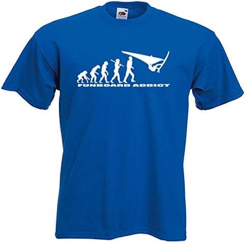 t-shirt funboard addict color blue size XXL