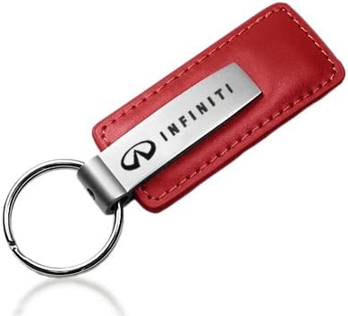 Infiniti Red Leather Key Chain