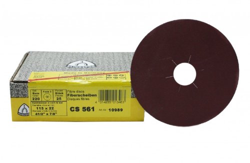 25 Stück Klingspor Fiberscheiben 115 mm Korn 100 Stern CS561