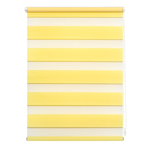 Wohn-Guide KDR.100.150.11P Duo-Rollo Klemmfix, ohne Bohren Gelb, 100 cm x 150 cm (B x L)