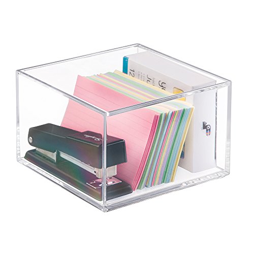 Interdesign 39630EU Clarity Aufbewahrungsbox mit Deckel Medium, 10 cm Hoch, durchsichtig - 3