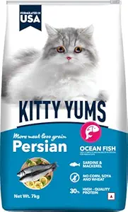 Kitty Yums Dry Persian Cat Food, Ocean Fish, 7kg