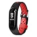 Produktbild BZLine® Armband für Xiaomi Mi Band 3, Ersatz Belüften Sport Weichen Armband Wasserdichtes Mehrfarbiges Handschlaufe für Xiaomi Mi Band 3 Smart Armband Fitness Tracker (Rot)