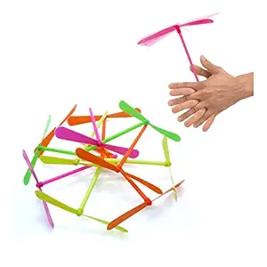 Ozzo 16 Pieces Flying Toy Colorful Dragonfly Bamboo Copter for Kids / Flying Toys for Kids (16 Pieces, Multicolor, 061)