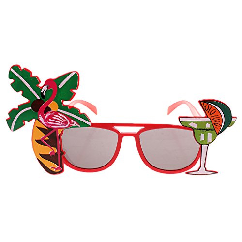 Gazechimp Hawaiische Sonnenbrille Brille Strandparty Kostüm Zufällige Farbe - 9