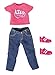Produktbild Bayer Design 8309900 - Kleidung für Funktionspuppe Lisa - Jeanshose mit T-Shirt und Turnschuhen