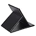 TOOGOO(R) Makeup Mirror Travel Leather Portable Foldable Mirror Black