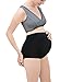 Intimate Portal Women's Over the Bump Ultra-Lite Seamless Maternity Brief (2 Pack) Beige Black Medium