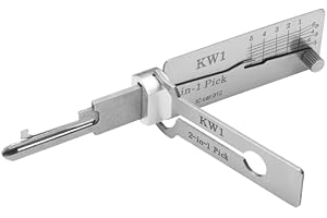 VARKAGE Stainless Steel Master Key Decoder, Schlossknacker Werkzeug, KW1 Schlüssel Decoder aus Edelstahl, Auto Lock Pick
