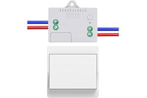 Cerhot 220v interruptor inalambrico autoalimentado cinetico interruptores inalambricos sin bateria rf interruptor remoto pulsador inalambrico conmutador luz inalambrico para iluminacion del hogar