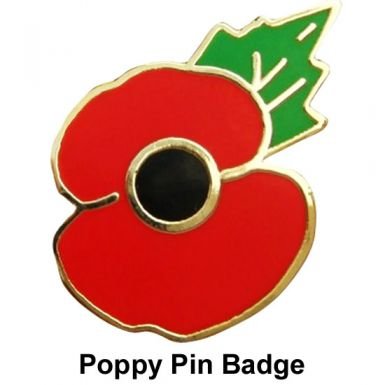 Preisvergleich Produktbild Remembrance Day Poppy Pin Badge