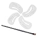 Premium Quality Complete Makeup Make Up Set With Wooden Cosmetic Angled Eyebrow Brush And Eye Brow Shaping Stencils / Shapers / Templates By VAGA