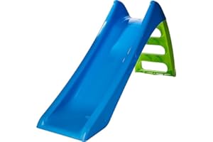 PALMITESSA Scivolo Per Bambini Da Esterno 1 Anno Scivolo da giardino per bambini super resistente. Misure 116x36x62.5cm. Colore Verde e Azzurro