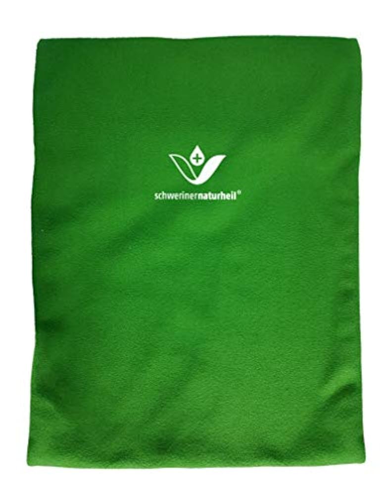 Schweriner Naturheil Moor Wärmekissen 28x38 cm mit Fleecebezug in Olivgrün, Wärmflasche, Heizkissen, Wärmekompresse