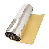 Nombre de producto: insonorizante alfombrilla de aislamiento acústico para absorción de amortiguación de sonido, Material: algodón espuma recubierta con aluminio intensivo