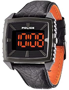 Police Herren-Armbanduhr Digital Quarz Leder PL.13890JPBU/02