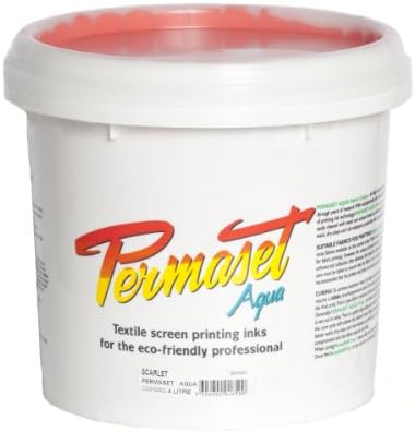 Permaset Aqua 4 Litre Fabric Printing Ink - Scarlet