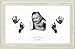 Anika-Baby BabyRice Baby Hand and Footprints Kit includes Black Inkless Prints/ Shabby Chic Cream Frame with White Mount Display