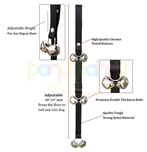 Dog-Potty-Training-Doorbells-Length-Adjustable-with-67-Pcs-of-14-Inch-Large-Thick-walled-Bells-for-House-Training-Housebreaking-Your-Doggy-with-Free-Puppy-Training-Directions-Included-Price-Xes