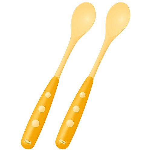 NUK 10255053 – EASY LEARNING Fütterlöffel, abgerundete Ränder, extralanger Anti-Rutsch-Griff, 2 Stück, BPA-frei, Farbe nicht frei wählbar - 4