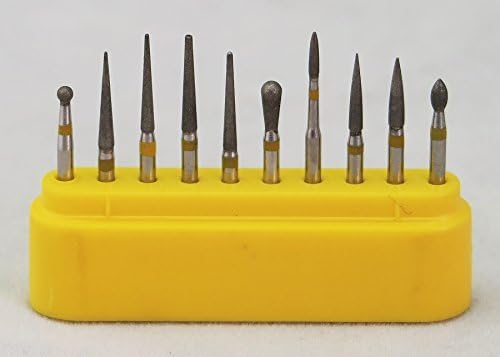 10pcs Diamond FG High Speed Burs Drill for Polishing Ceramic Composite by SDT
