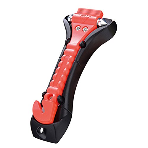 Tougo 2-Stück Auto Hammer Leben Hammer Fenster Hammer mit Gurtschneider Sicherheit Hammer Nothammer Notfallhammer fürs Auto Kfz Bus - 5