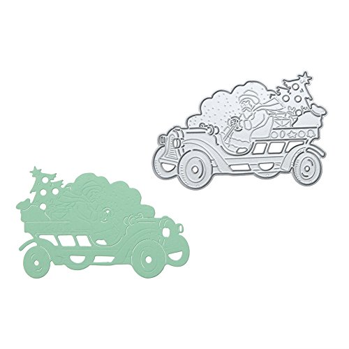 Amazingdeal365 Santa Metall Form Stanzschablonen Schablonen Schneiden DIY Dekor Sammelalbum Karten Buchzeichen Lesezeichen als Geschenk für Freunde Geburtstag Kinder,Kindergarten Hobby Schule Handarbeit Unterricht usw. Ein tolles Geschenk! - 3