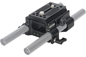 NICEYRIG Piastra a sgancio rapido per 577 501 500 701 con 15mm Morsetto Dual Rod per Treppiede per 15mm Montaggio a Spalla