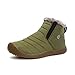 Produktbild AnyuA Herren Damen Winterschuhe Warm Gefütterte Boots Stiefelette Outdoor Knöchelhoch Slip on Schneestiefel Winter Schuhe Khaki 38
